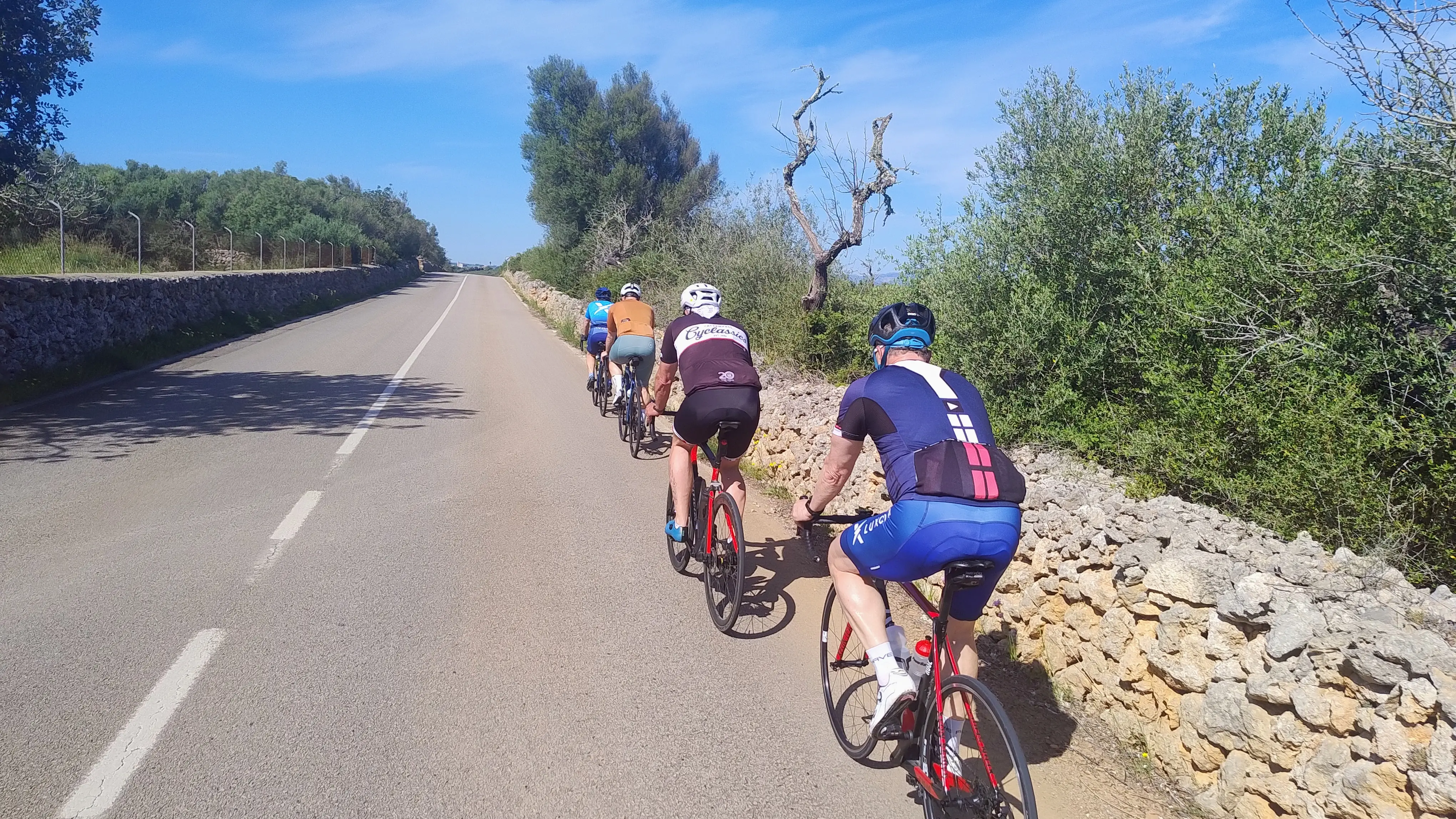 Can Picafort - Llubi - Sineu Rennbahn - Costitix - Sa Pobla 
Kaffeepause in Costitix : Foto 2 von 10 der Tour